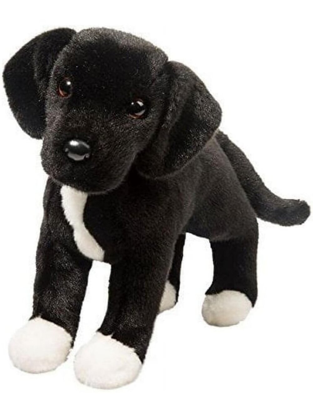Adorable Black Lab/Pit Bull Mix Plush Stuffed Animal | 16" Cuddly Toy for Kids